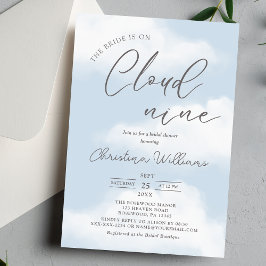 Moderne Cloud 9 Bruidsmeisjes Bruiloftsfeest Kaart