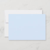 Moderne Cloud Bruidsdouche Recept Verzoek Kaart (Achterkant)