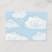 Moderne Cloud Bruiloft Recept Verzoek Informatiekaartje (Achterkant)