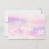 Moderne Cloud Bruiloft Recept Verzoek Kaart (Achterkant)