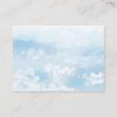 Moderne Cloud Bruiloftsrecepten Verzoek Informatiekaartje (Achterkant)