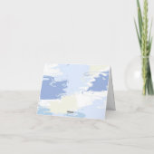 Moderne Cloud Nine Bruidsdouche Bedankkaart (Achterkant)