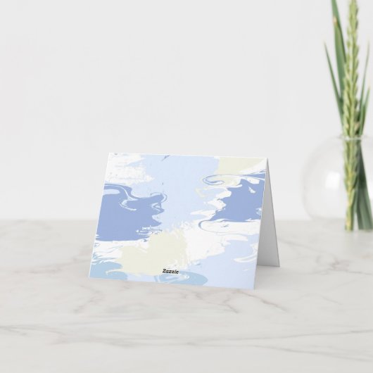 Moderne Cloud Nine Bruidsdouche Bedankkaart (Achterkant)