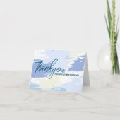 Moderne Cloud Nine Bruidsdouche Bedankkaart (Voorkant)
