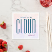 Moderne Cloud Nine Pastel Regenboog Bruidsdouche Servet (Insitu)