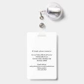 Moderne CNA ID Badge (Achterkant met uittrekbare clip)