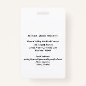 Moderne CNA ID-badge Badge (Achterkant)