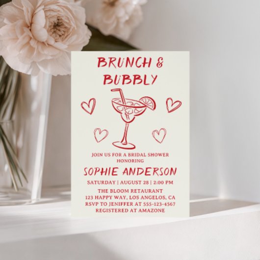 Moderne Cocktail Brunch & Mousserende Wijn Bruidsb Kaart