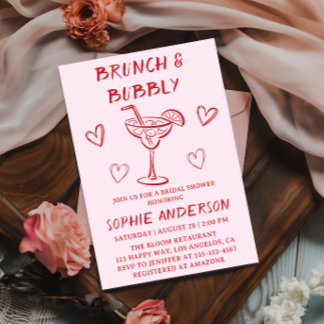 Moderne Cocktail Brunch & Mousserende Wijn Bruidsb Kaart