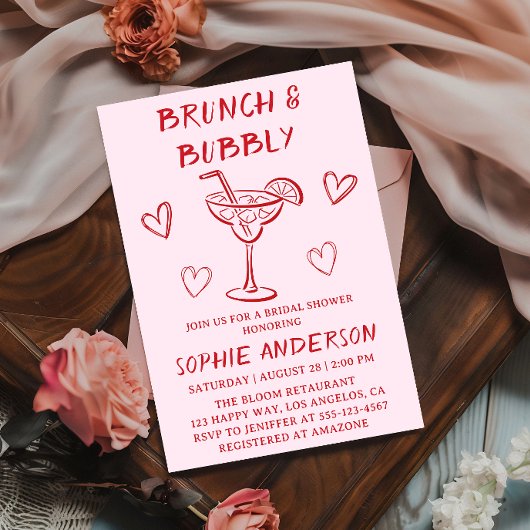Moderne Cocktail Brunch & Mousserende Wijn Bruidsb Kaart