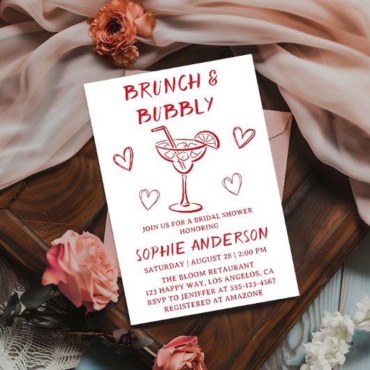 Moderne Cocktail Brunch & Mousserende Wijn Bruidsb Kaart