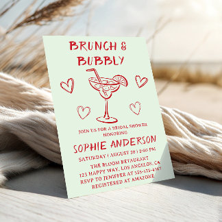 Moderne Cocktail Brunch & Mousserende Wijn Bruidsb Kaart
