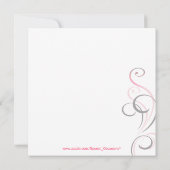 Moderne Cocktail Engagement Party (hot-roze) Kaart (Achterkant)