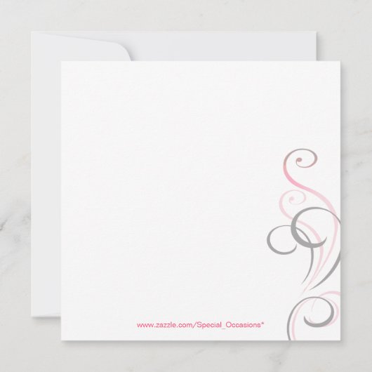 Moderne Cocktail Engagement Party (hot-roze) Kaart (Achterkant)