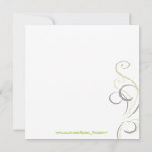 Moderne Cocktail Engagement Party (limoen) Kaart (Achterkant)