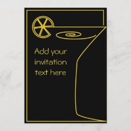 Moderne cocktailparty design. kaart