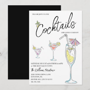 Moderne Cocktailparty Kaart