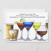 Moderne cocktailparty kaart (Voorkant)