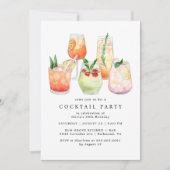 Moderne cocktailparty | Schattige Meisje Vrouwen V Kaart (Voorkant)