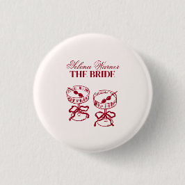 Moderne Cocktails Bachelorette Weekend Ronde Button 3,2 Cm