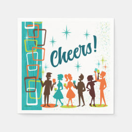 Moderne Cocktails Engagement Party uit het midden  Servet