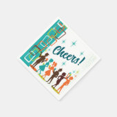 Moderne Cocktails Engagement Party uit het midden Servet (Hoek)