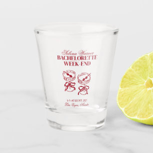 Moderne cocktails vrijgezellenweekend shot glas