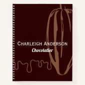 Moderne Cocoa Pod Chocolatier Chocolade Recept Notitieboek (Voorkant)