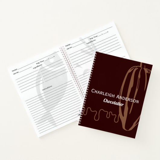 Moderne Cocoa Pod Chocolatier Chocolade Recept Notitieboek (Binnen)