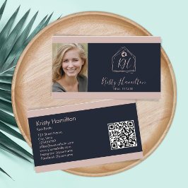 Moderne code voor blinde QR-code voor professionel Visitekaartje