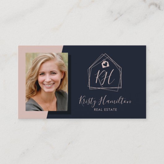 Moderne code voor blinde QR-code voor professionel Visitekaartje (Voorkant)