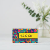 Moderne coderingstechnologie QR Code Visitekaartje (Staand voorkant)