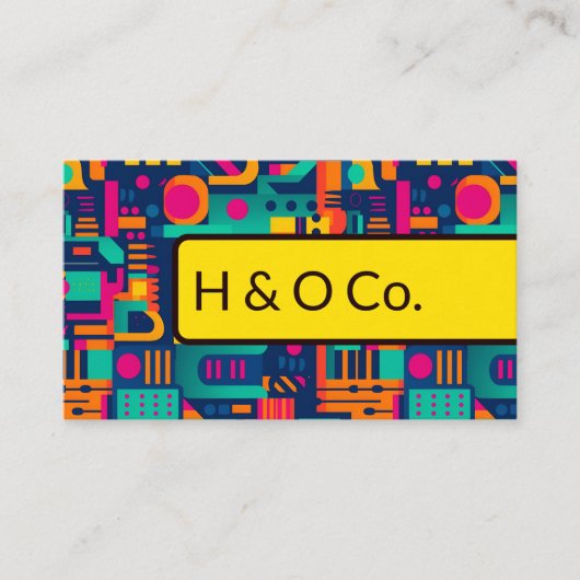 Moderne coderingstechnologie QR Code Visitekaartje (Voorkant)