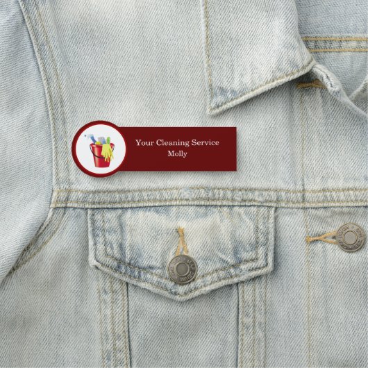 Moderne codes voor de naam van de werknemer bij he naamplaatje (In situ)