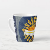 Moderne Coffee Bar Deco Esthetiek Gepersonaliseerd Latte Mok (Linkerhoek)