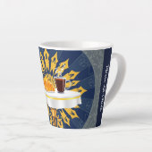 Moderne Coffee Bar Deco Esthetiek Gepersonaliseerd Latte Mok (Rechterhoek)