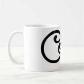 Moderne Coffee Script Mok - Unieke Bruidsjonkers (Links)