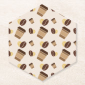 Moderne coffeeshop Café Barista Personeelsnaam Kartonnen Onderzetters (Voorkant)