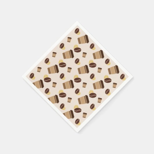 Moderne coffeeshop Café Barista Personeelsnaam Servet (Hoek)