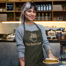 Moderne coffeeshop l Professional Logo Sage Green