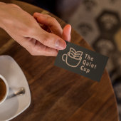 Moderne coffeeshop L Professionele Logo Visitekaartje