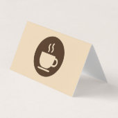 ☕ Moderne coffeeshop loyaliteit & Visitekaartje (Voorkant)