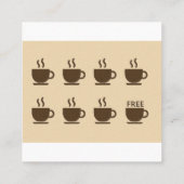 ☕ Moderne coffeeshop loyaliteit & Visitekaartje (Achterkant)