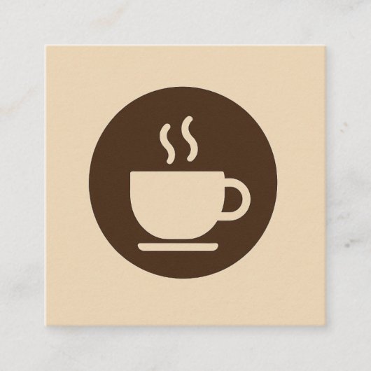 ☕ Moderne coffeeshop loyaliteit & Visitekaartje (Voorkant)