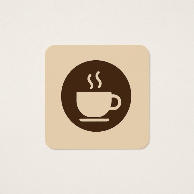 ☕ Moderne coffeeshop loyaliteit & Visitekaartje (Voorkant)