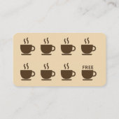 ☕ Moderne coffeeshop loyaliteit & Visitekaartje (Achterkant)