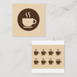 ☕ Moderne coffeeshop loyaliteit & Visitekaartje Klantenkaartje