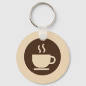 ☕ Moderne coffeeshop loyaliteit & Visitekaartje Sleutelhanger (Achterkant)