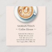 Moderne coffeeshop Professionele Visitekaartjes (Voorkant)