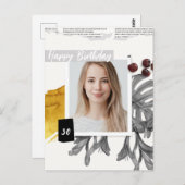 Moderne Collage Aangepaste Foto 30 Verjaardag Briefkaart (Voorkant / Achterkant)